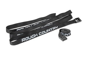 Cargo Tie-Down Straps - Rough Country - Cam Buckle - Black